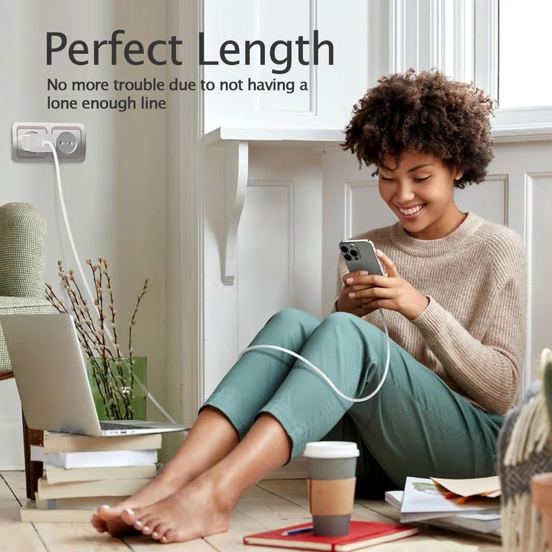 I Phone 17/16/15 Charger, USB C Charger, 2-Pack 20W Type C Fast Wall Charge Power Adapter, 5FT 20W USB-C to C Cable for Iphone 17/16/15 Pro/15 Pro Max, Ipad Pro 12.9/11 Inch, New Ipad Air 5/4Th, Airpods Pro and Smartphones with Other CC Interfaces