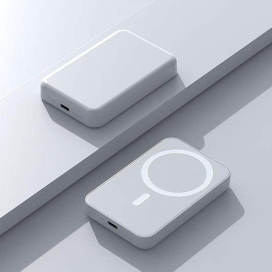 Magnetic Wireless Power Bank 5000Mah - Portable Charger with Type-C Cable, Fast Charging, and Lighting Input for Iphone 16/15/14/13/12 Series - Chargeable, Smartphone Smartphone Chargeable