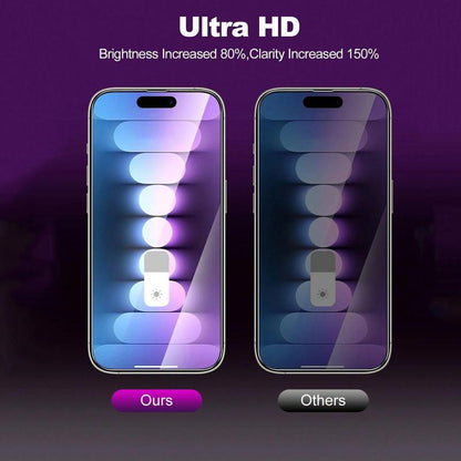 Full Coverage Anti-Blue Light Tempered Glass Screen Protector, 3 Counts Phone Screen Protector, Phone Accessories Compatible with Iphone 14 15 Pro Max for Iphone 17 Pro Max，Iphone 17 Pro，Iphone 17 Air