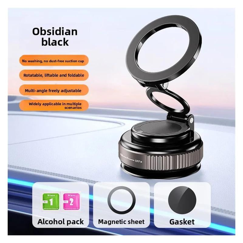 PQRQP Magnetic Car Phone Holder,360° Adjustable Vacuum,Suction Cup Phone Mount for Magsafe,Fit for Iphone 11 and Above
