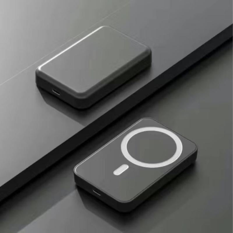 Magnetic Wireless Power Bank 5000Mah - Portable Charger with Type-C Cable, Fast Charging, and Lighting Input for Iphone 16/15/14/13/12 Series - Chargeable, Smartphone Smartphone Chargeable