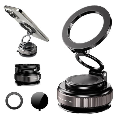 PQRQP Magnetic Car Phone Holder,360° Adjustable Vacuum,Suction Cup Phone Mount for Magsafe,Fit for Iphone 11 and Above